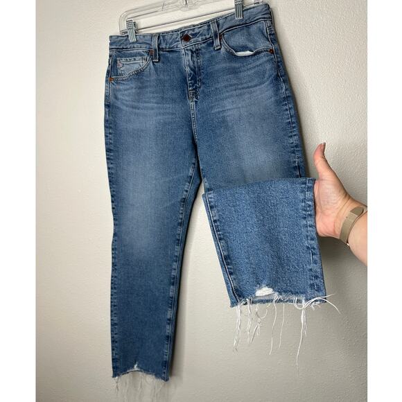 Adriano Goldschmied Ex-Boyfriend Slouchy Slim Raw Hem Medium Wash Jeans - Picture 3 of 12